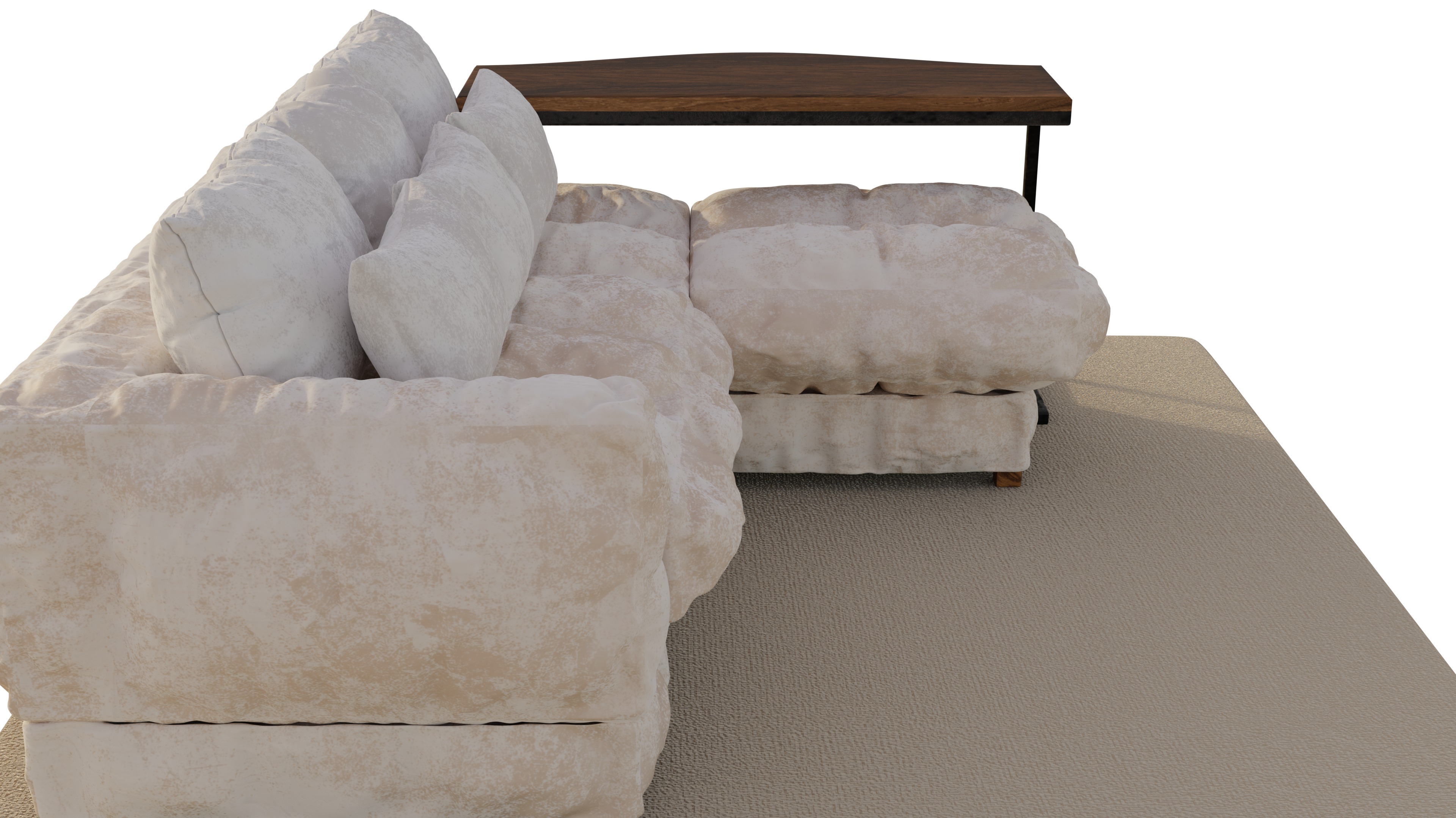 Sofa in warm collors 3D model_4