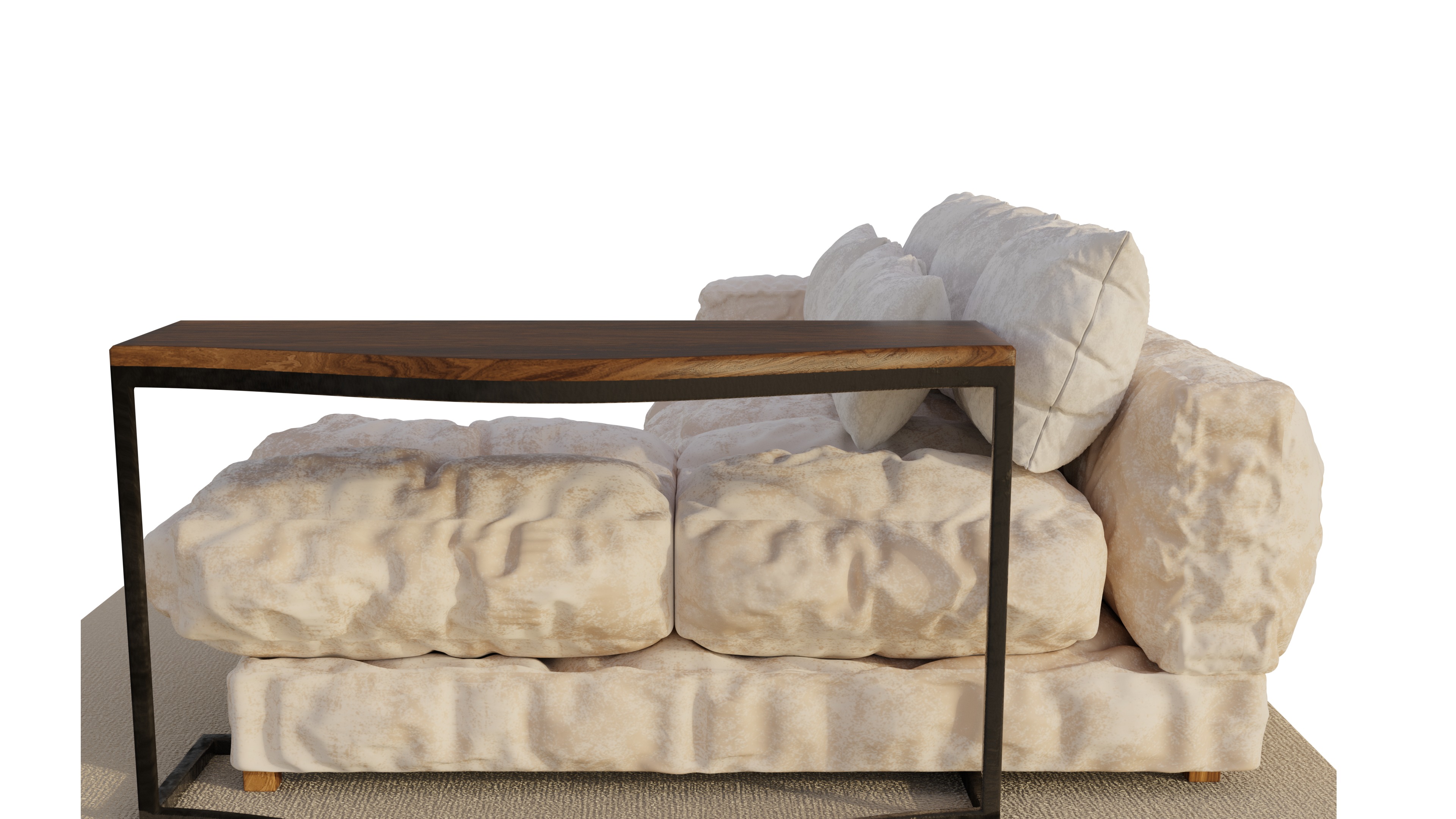 Sofa in warm collors 3D model_6