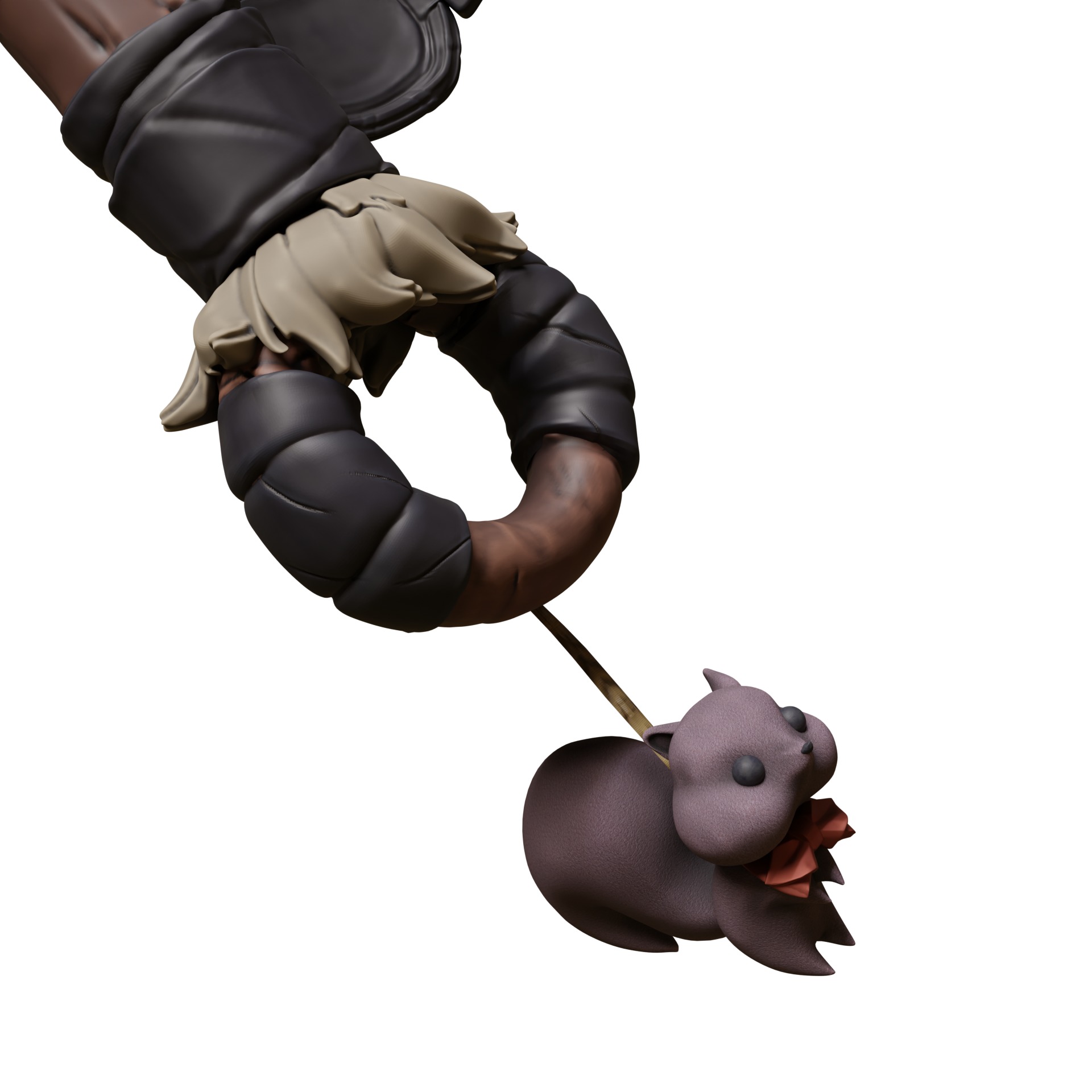 marvel rivals squirrel girl set of cosplay accessories slingshot 3D print model_13