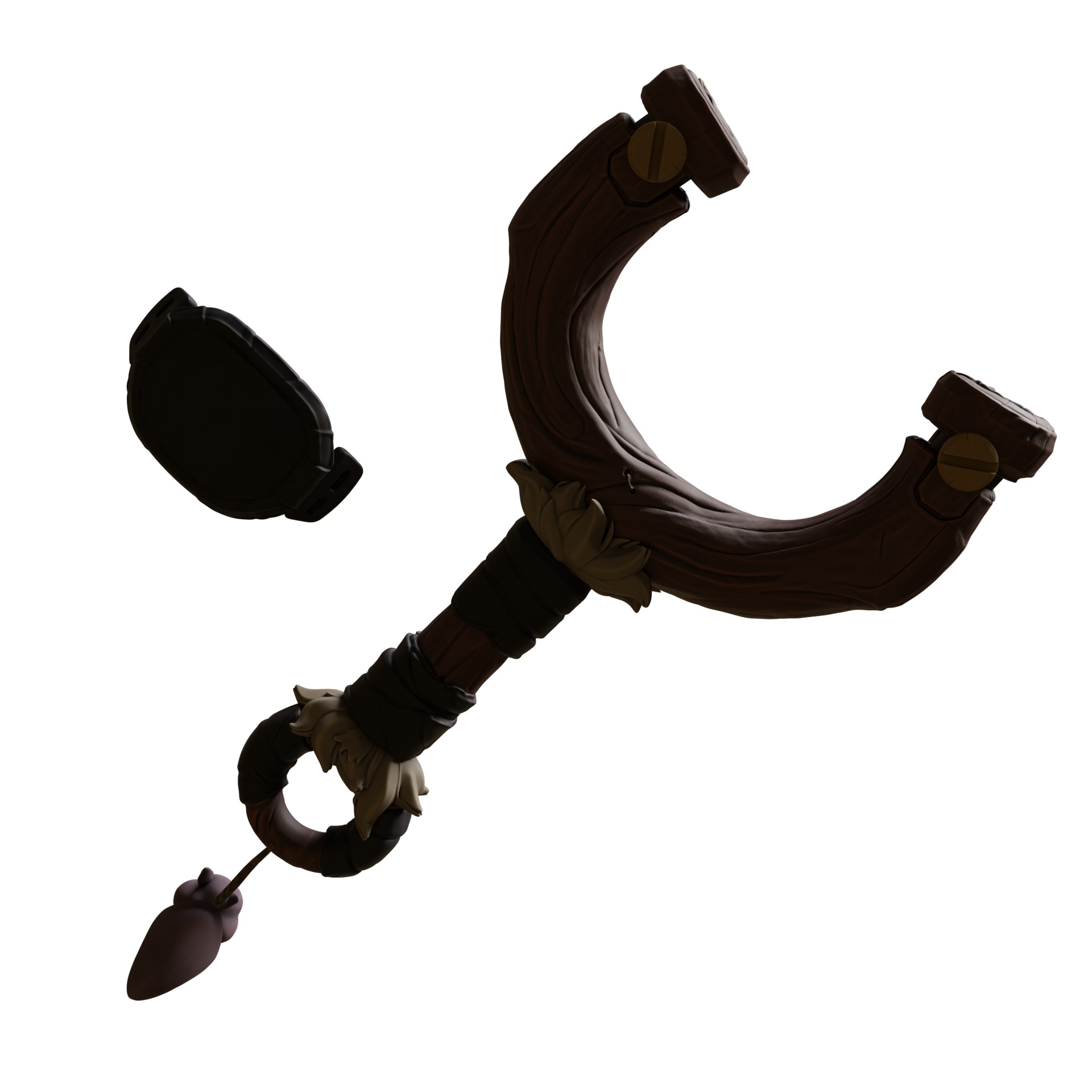 marvel rivals squirrel girl set of cosplay accessories slingshot 3D print model_11