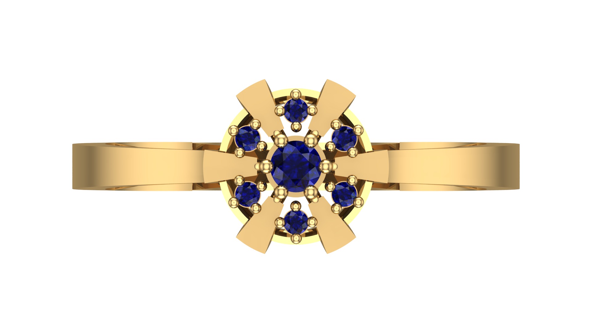 NEW RING COLLECTION WITH STONE-MR03- 3D print model_2