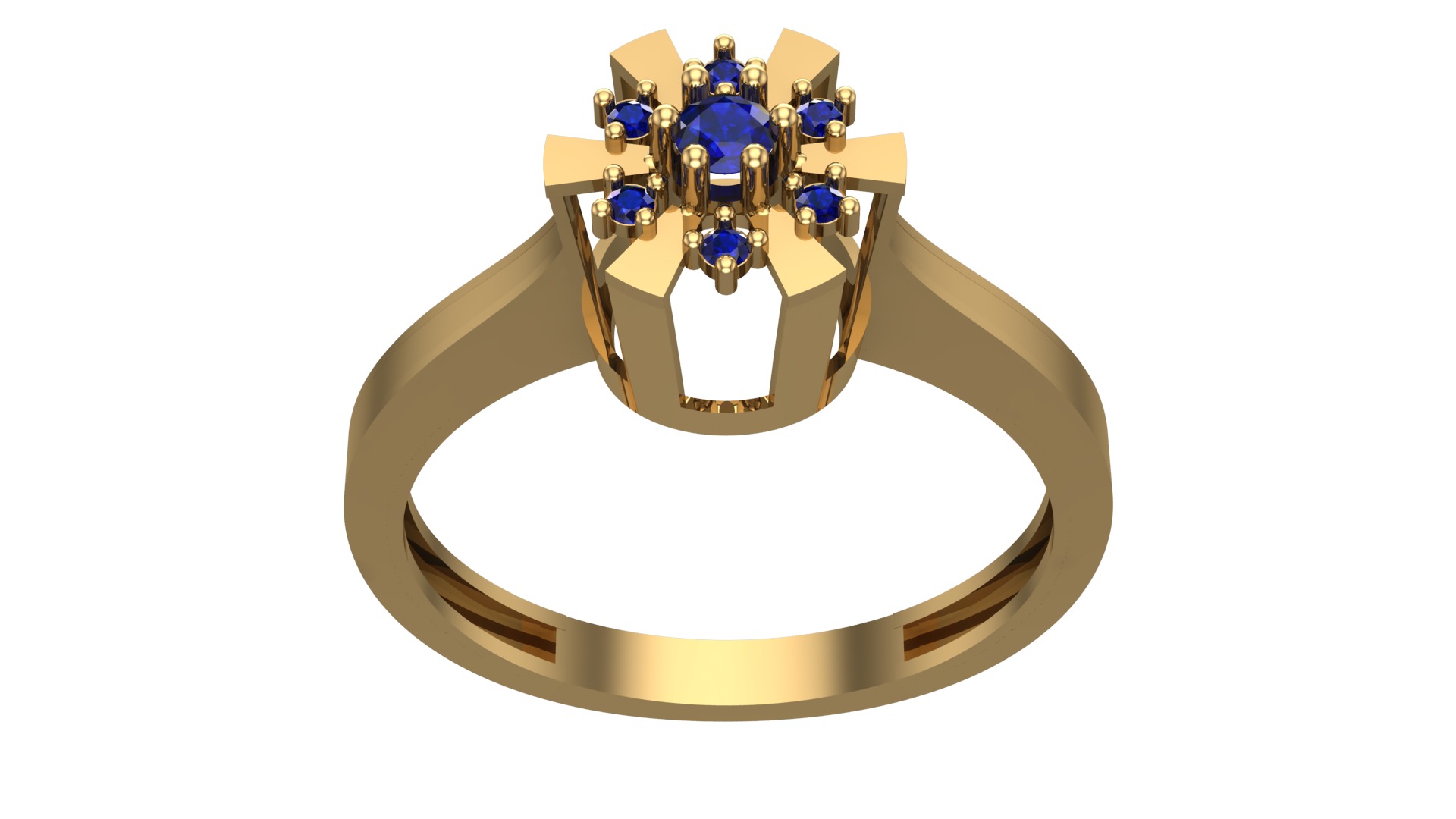 NEW RING COLLECTION WITH STONE-MR03- 3D print model_5