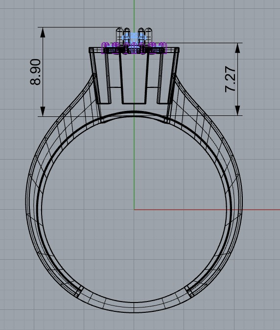 NEW RING COLLECTION WITH STONE-MR03- 3D print model_4