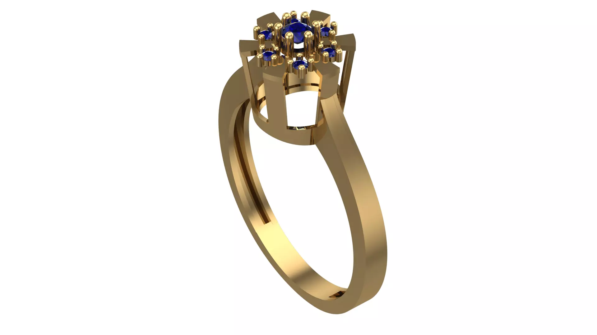 NEW RING COLLECTION WITH STONE-MR03- 3D print model_0