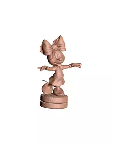 Minnie Mouse wua-la for 3D Printing Stl