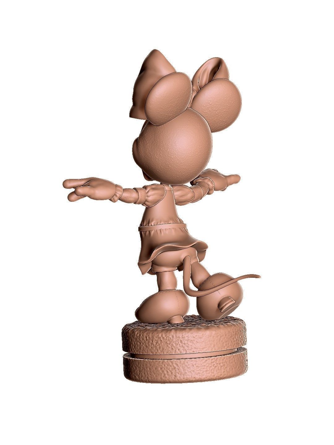Minnie Mouse wua-la for 3D Printing Stl 3D print model_9