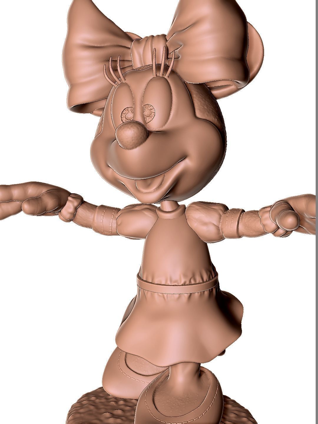 Minnie Mouse wua-la for 3D Printing Stl 3D print model_3