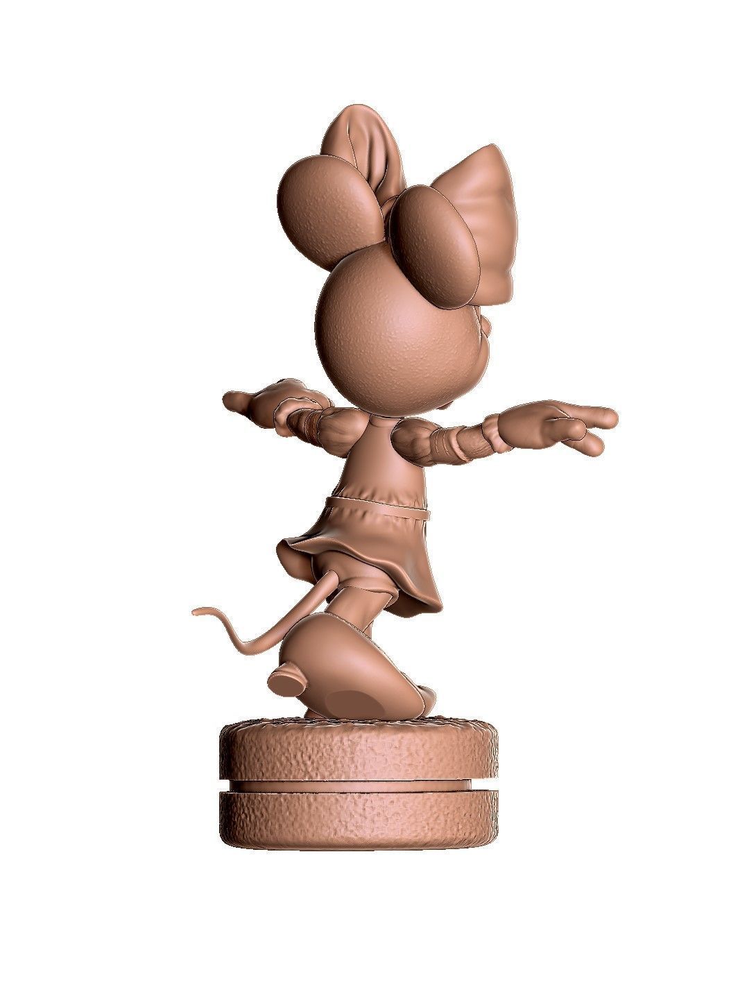 Minnie Mouse wua-la for 3D Printing Stl 3D print model_11