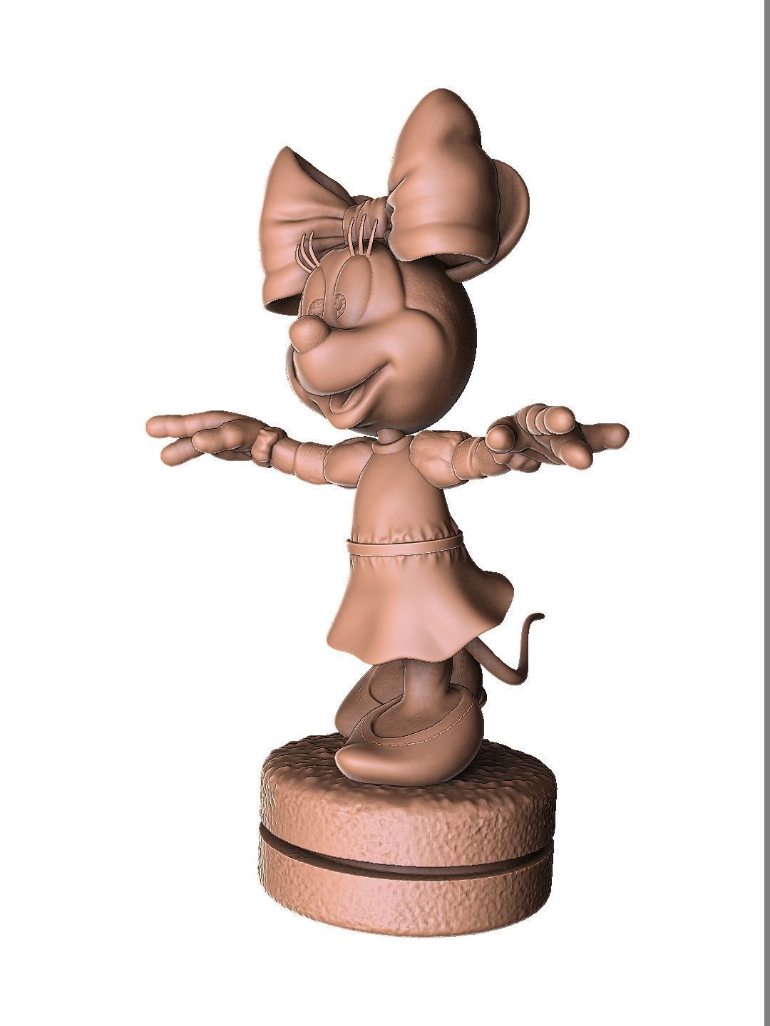 Minnie Mouse wua-la for 3D Printing Stl 3D print model_2