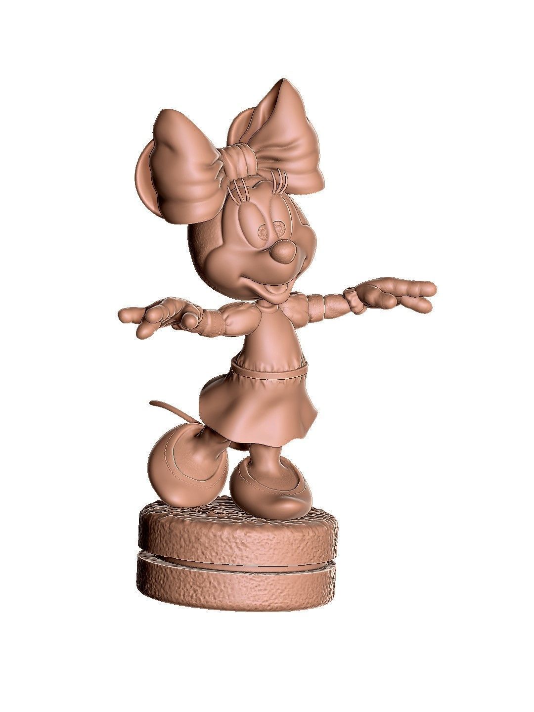 Minnie Mouse wua-la for 3D Printing Stl 3D print model_1