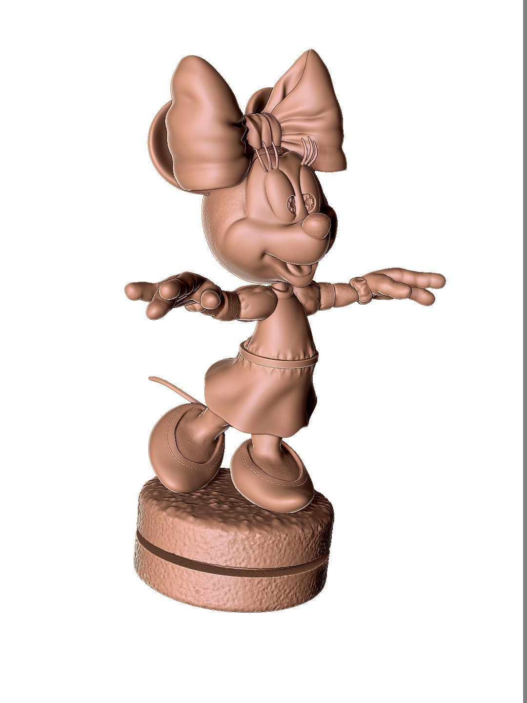 Minnie Mouse wua-la for 3D Printing Stl 3D print model_5