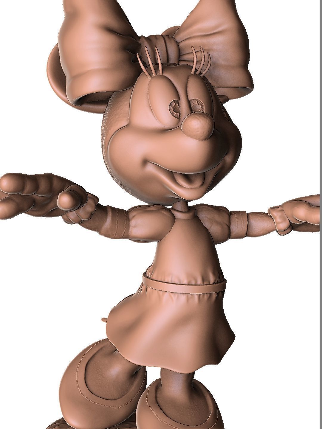 Minnie Mouse wua-la for 3D Printing Stl 3D print model_4