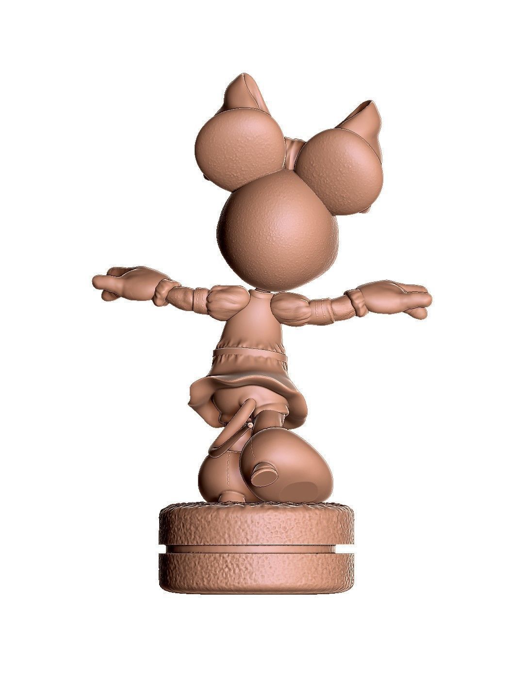 Minnie Mouse wua-la for 3D Printing Stl 3D print model_10