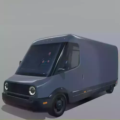 EDV 700 electric stepvan Low-poly 3D model
