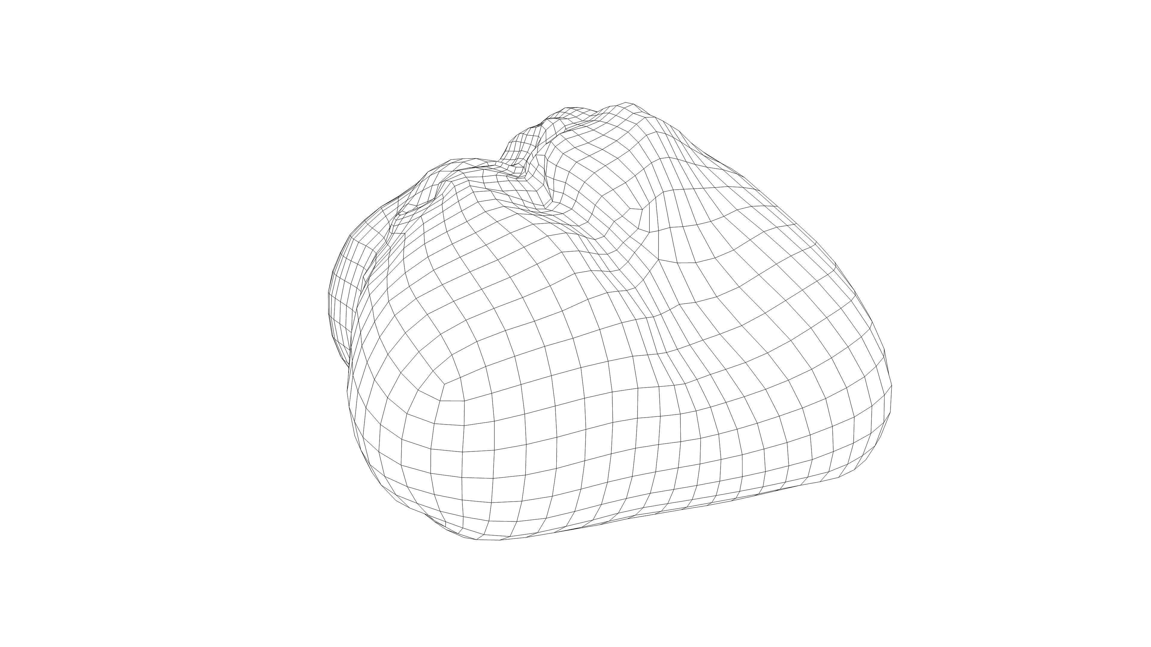 Photorealistic 3D scan of half a rye bread Low-poly 3D model_15