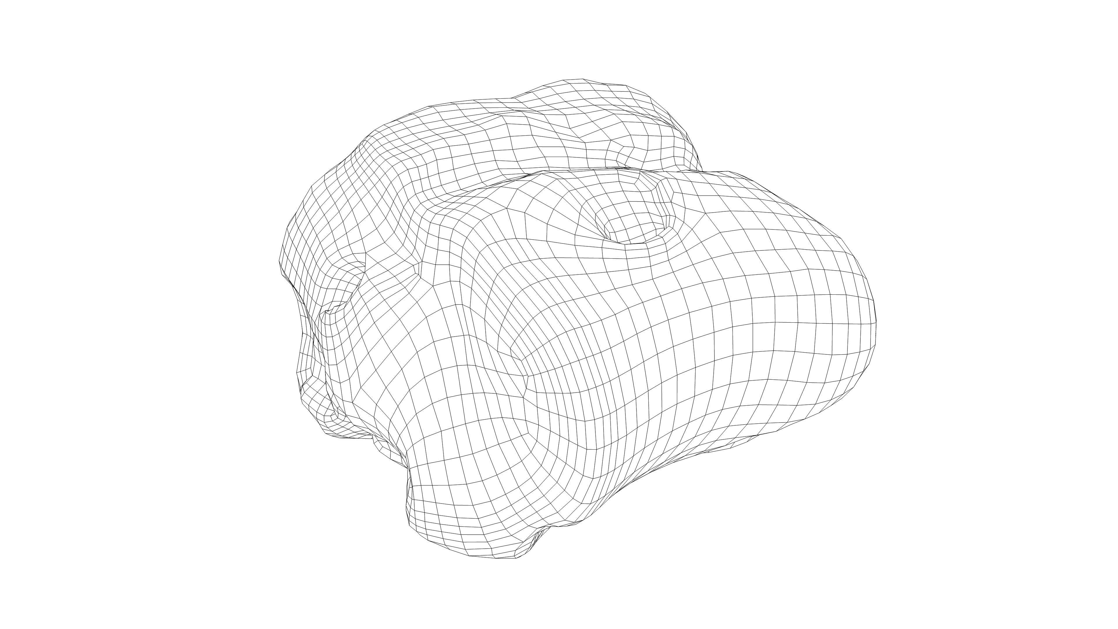 Photorealistic 3D scan of half a rye bread Low-poly 3D model_17