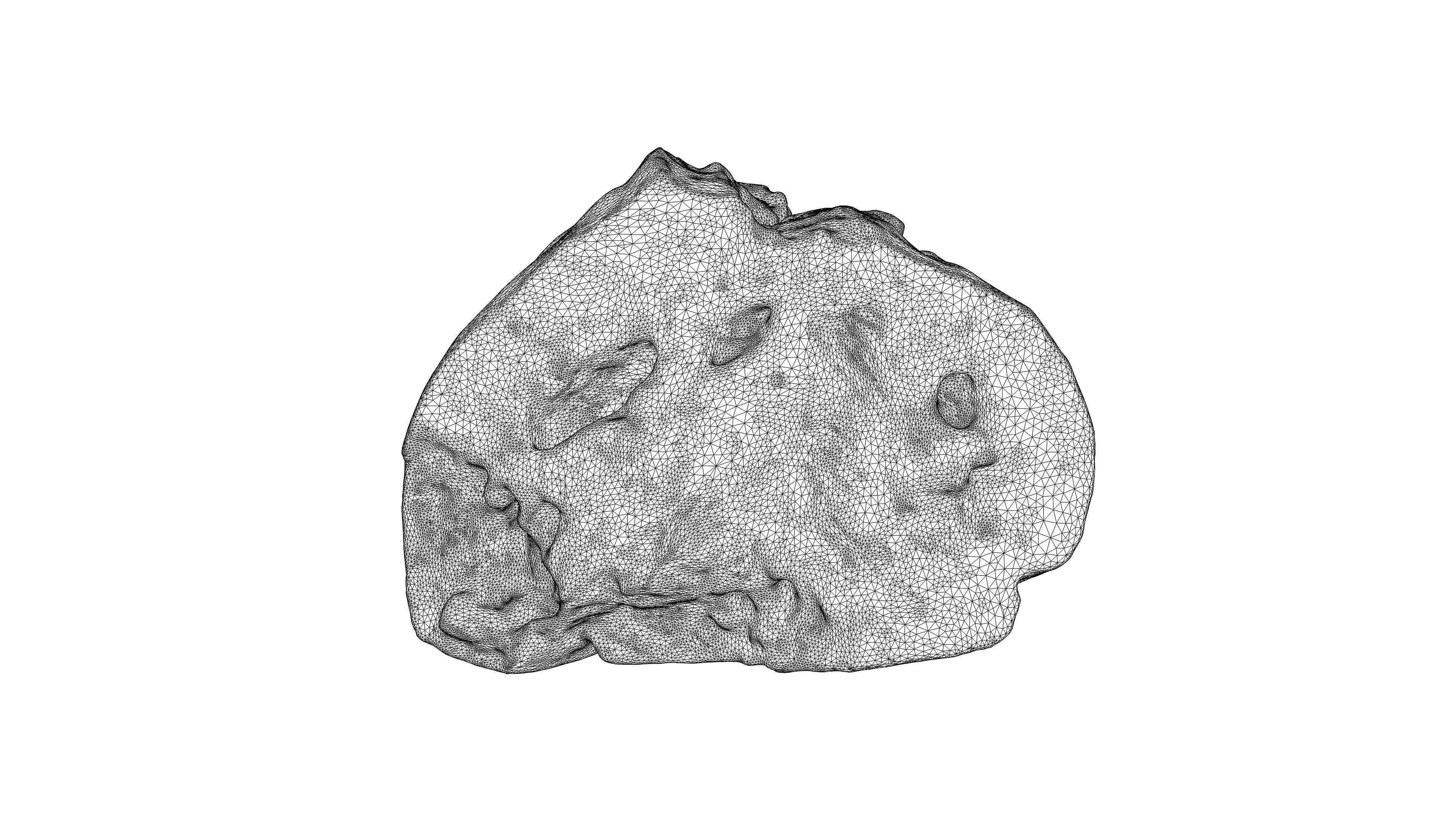 Photorealistic 3D scan of half a rye bread Low-poly 3D model_25