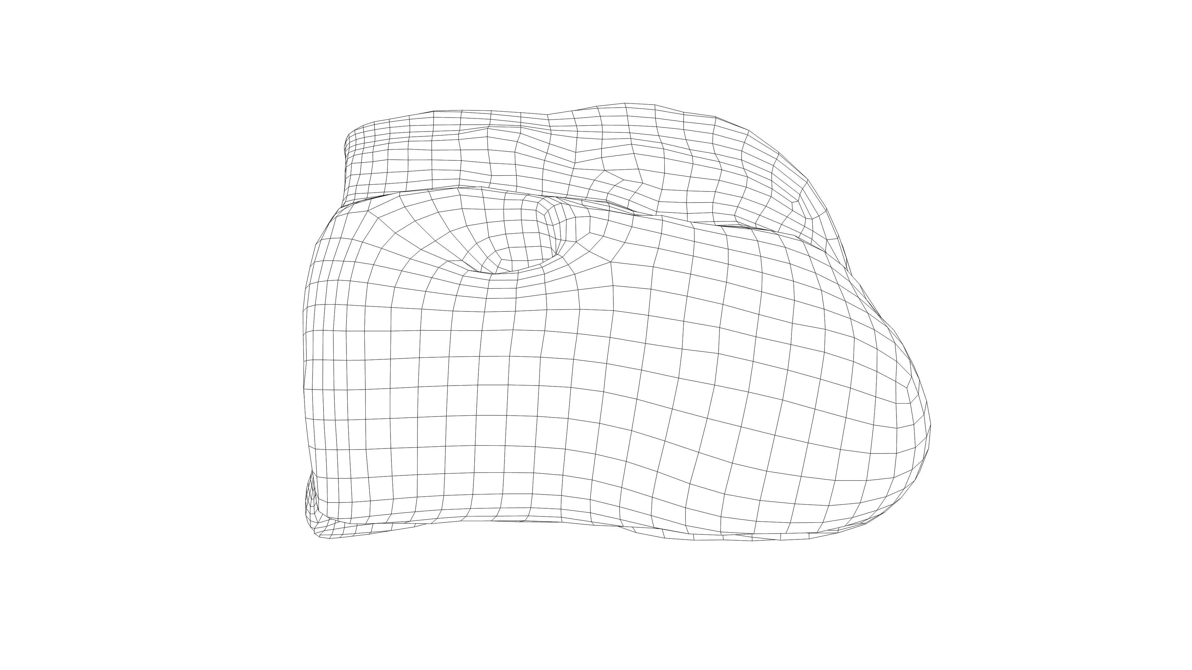 Photorealistic 3D scan of half a rye bread Low-poly 3D model_16