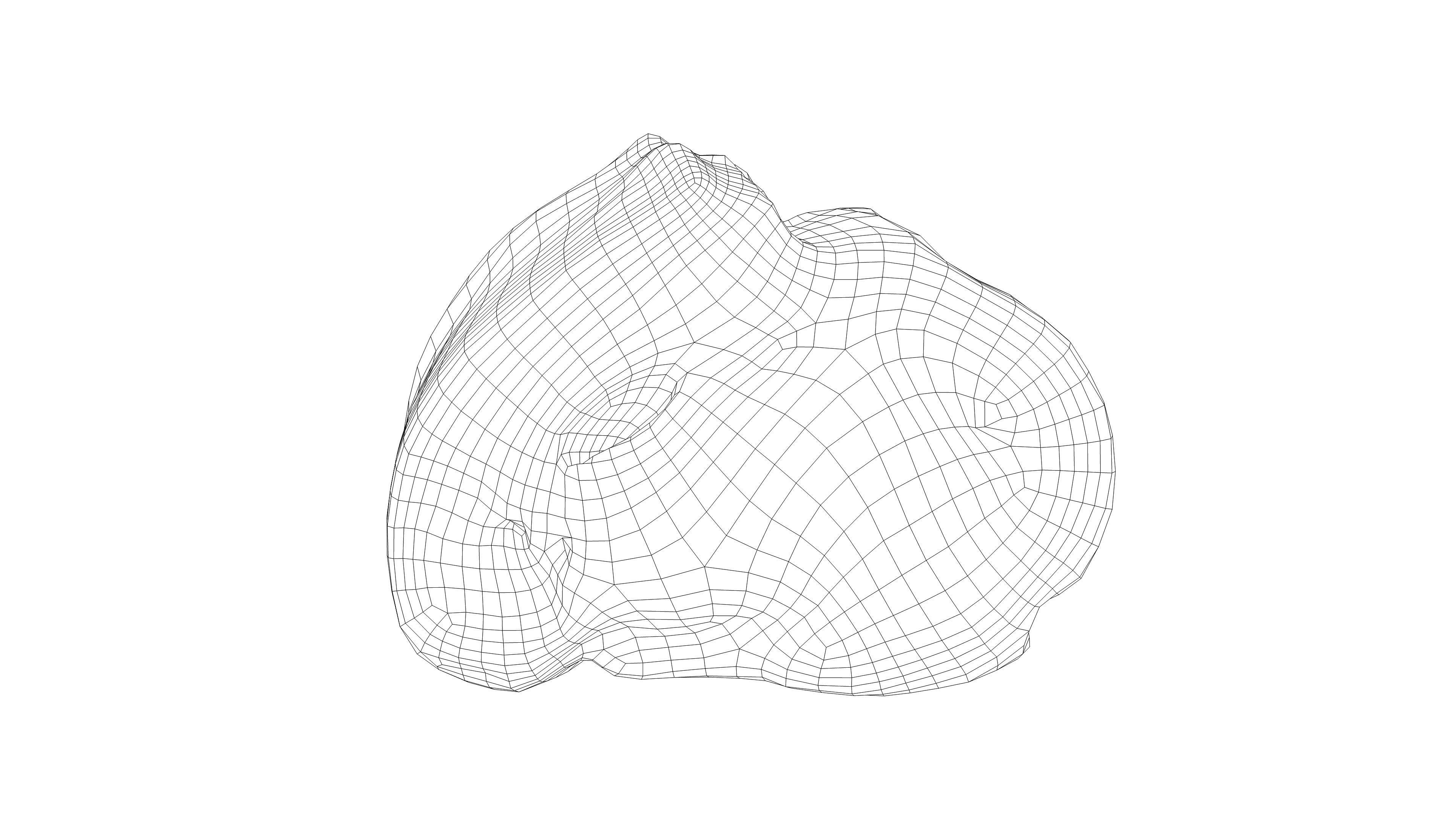 Photorealistic 3D scan of half a rye bread Low-poly 3D model_18