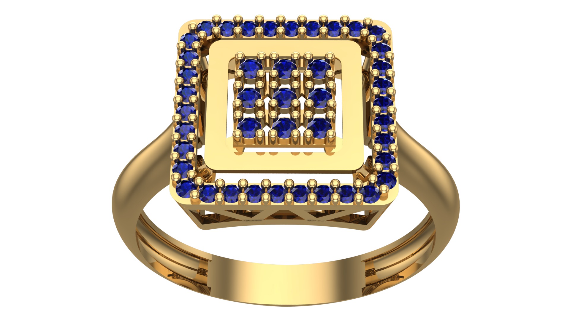 NEW RING COLLECTION WITH STONE-MR15- 3D print model_2