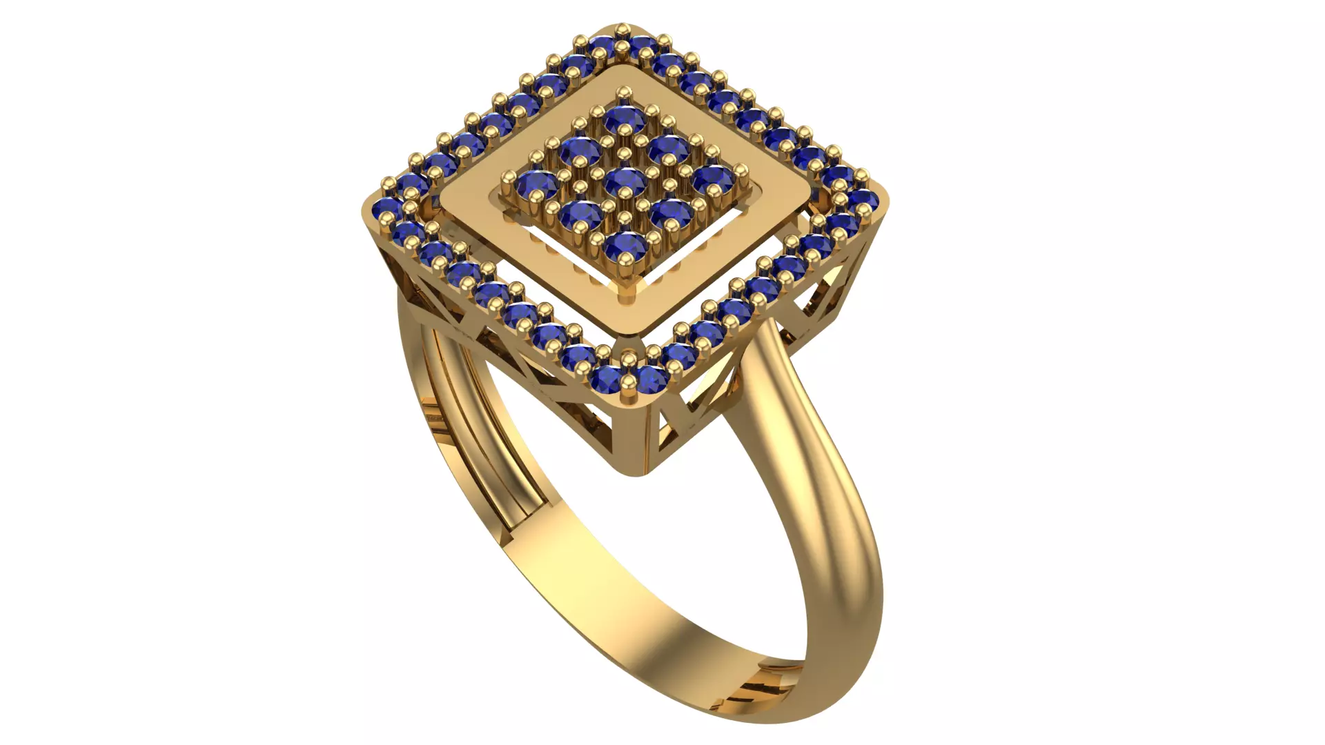 NEW RING COLLECTION WITH STONE-MR15- 3D print model_0