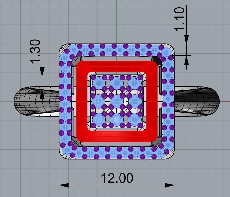 NEW RING COLLECTION WITH STONE-MR15- 3D print model_3
