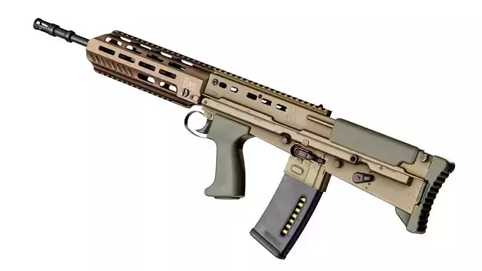 L85A3 Low-poly 3D model