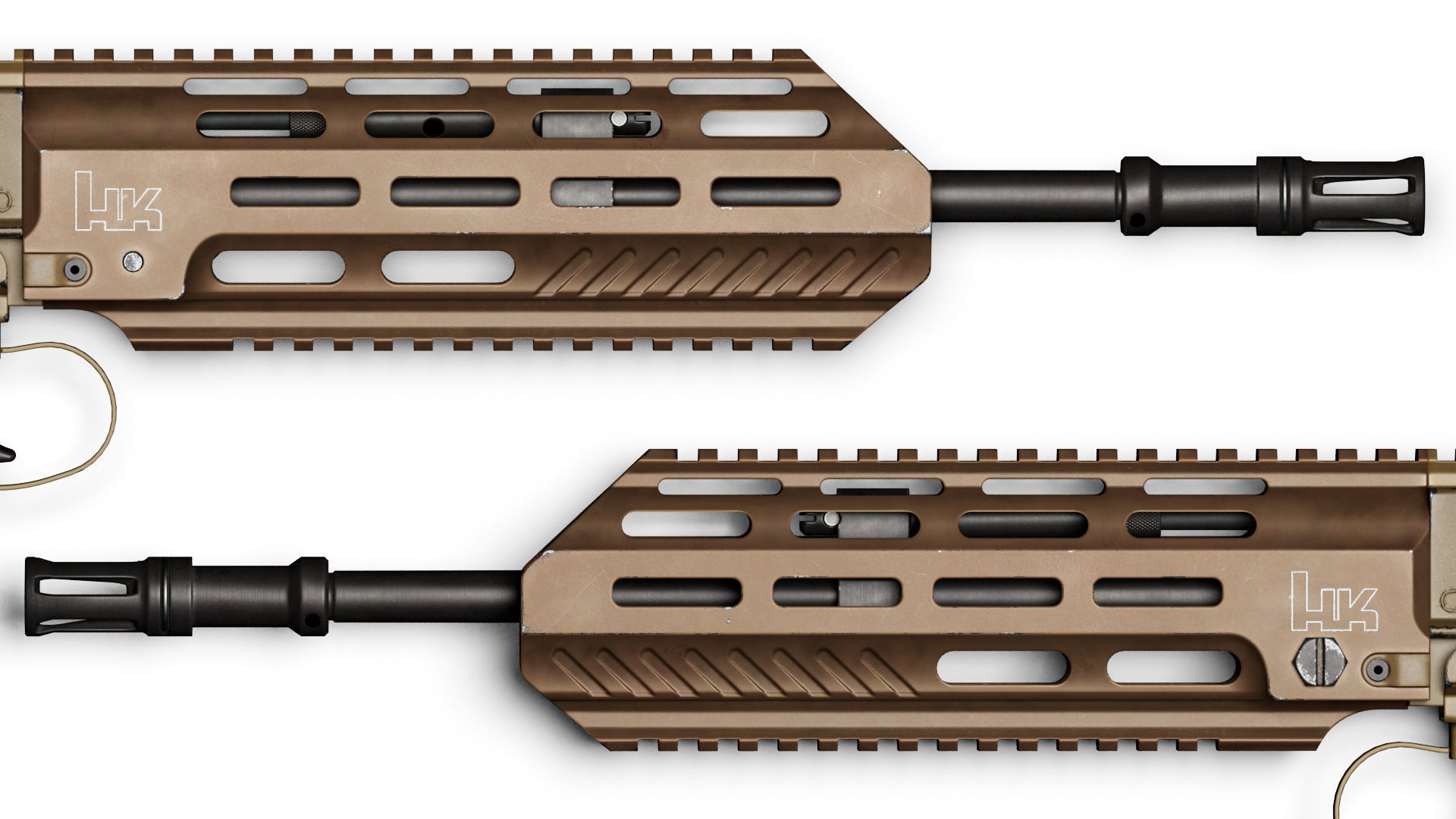 L85A3 Low-poly 3D model_8