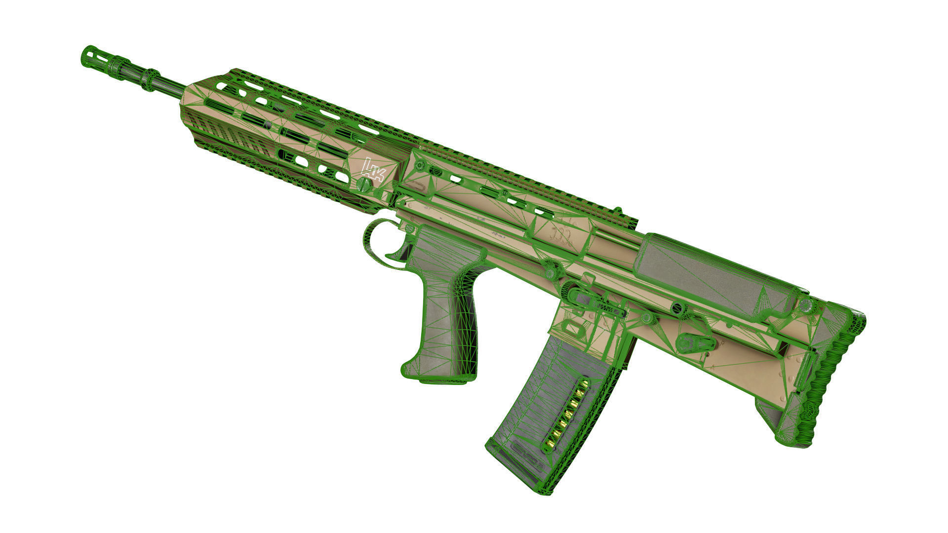 L85A3 Low-poly 3D model_10