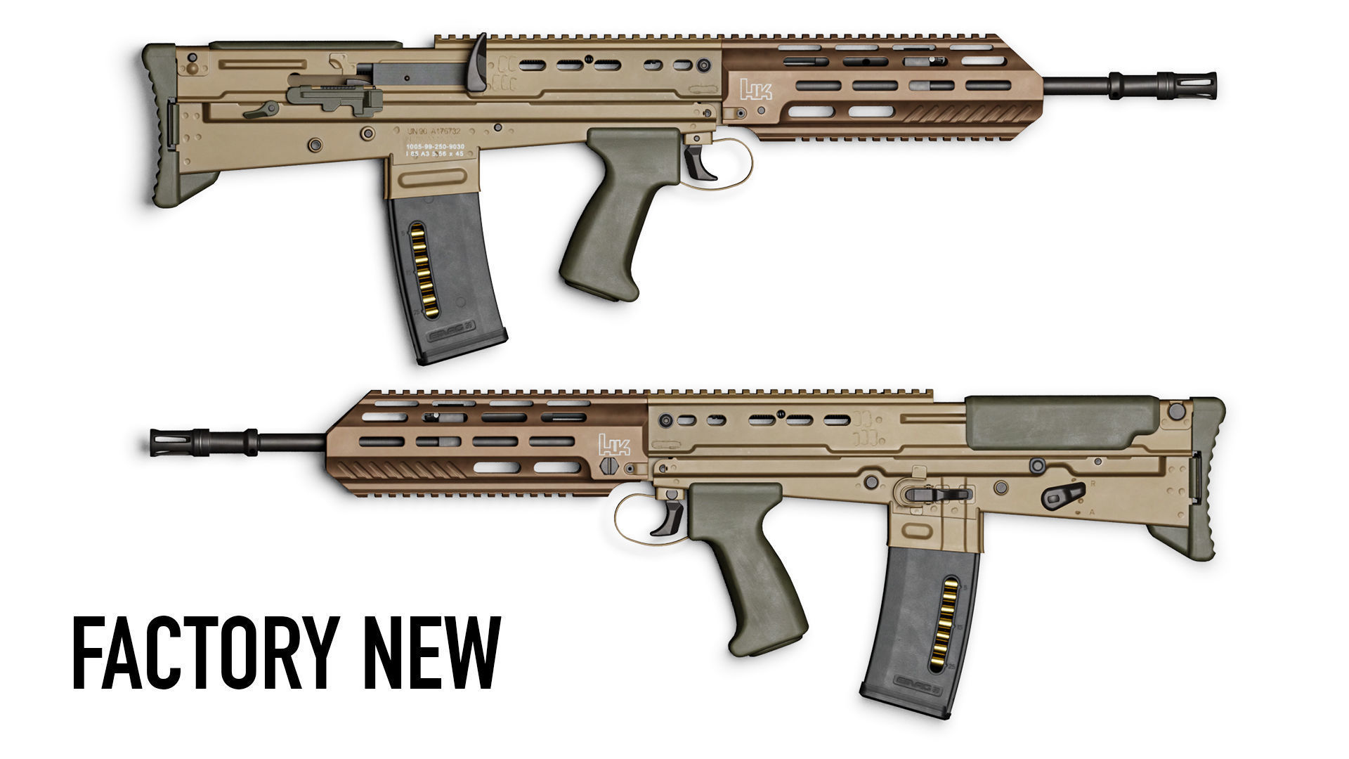 L85A3 Low-poly 3D model_4