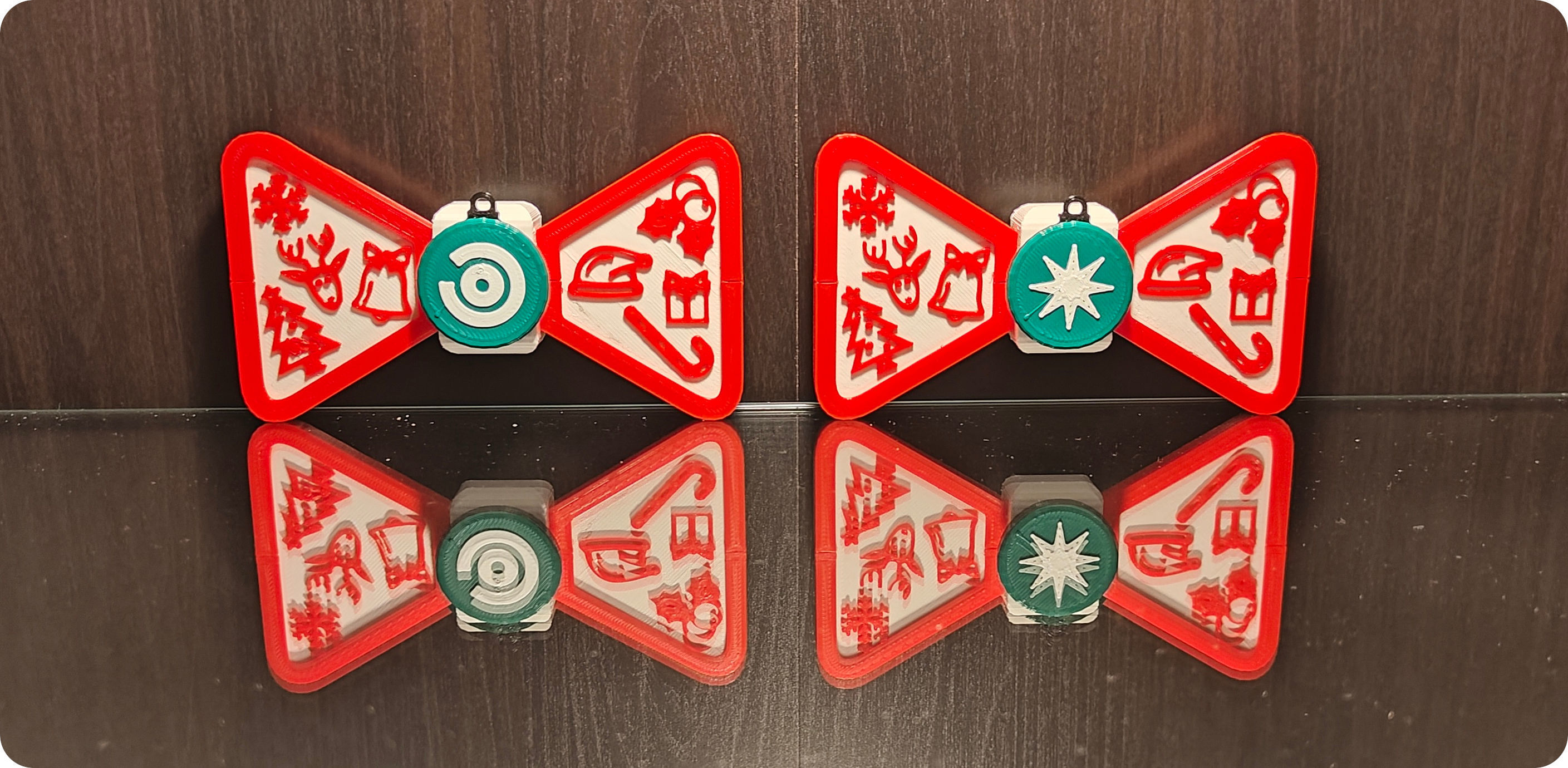 Christmas Bow Tie - Modular 3D-print Plug and Play 3D print model_1