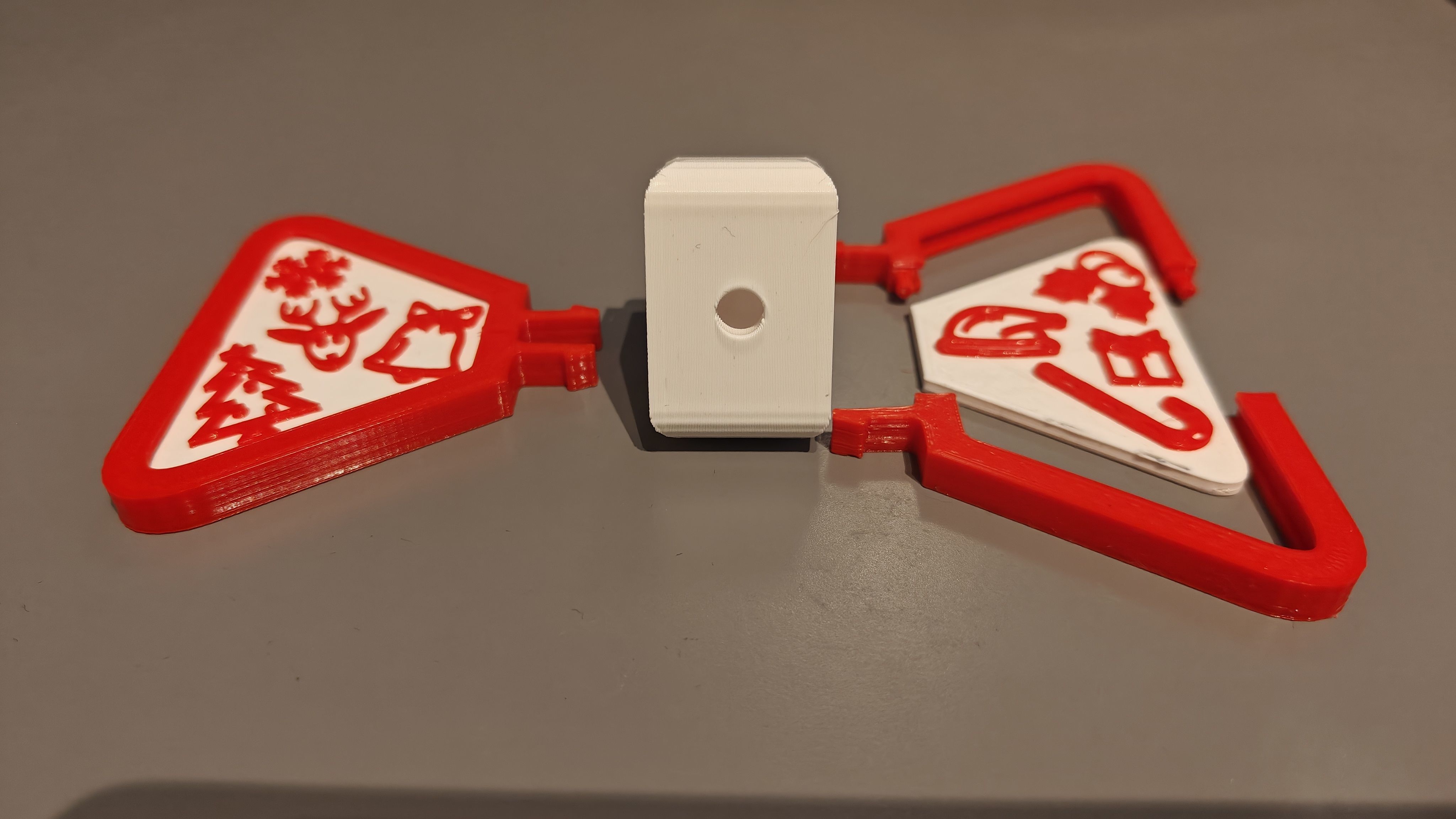 Christmas Bow Tie - Modular 3D-print Plug and Play 3D print model_3