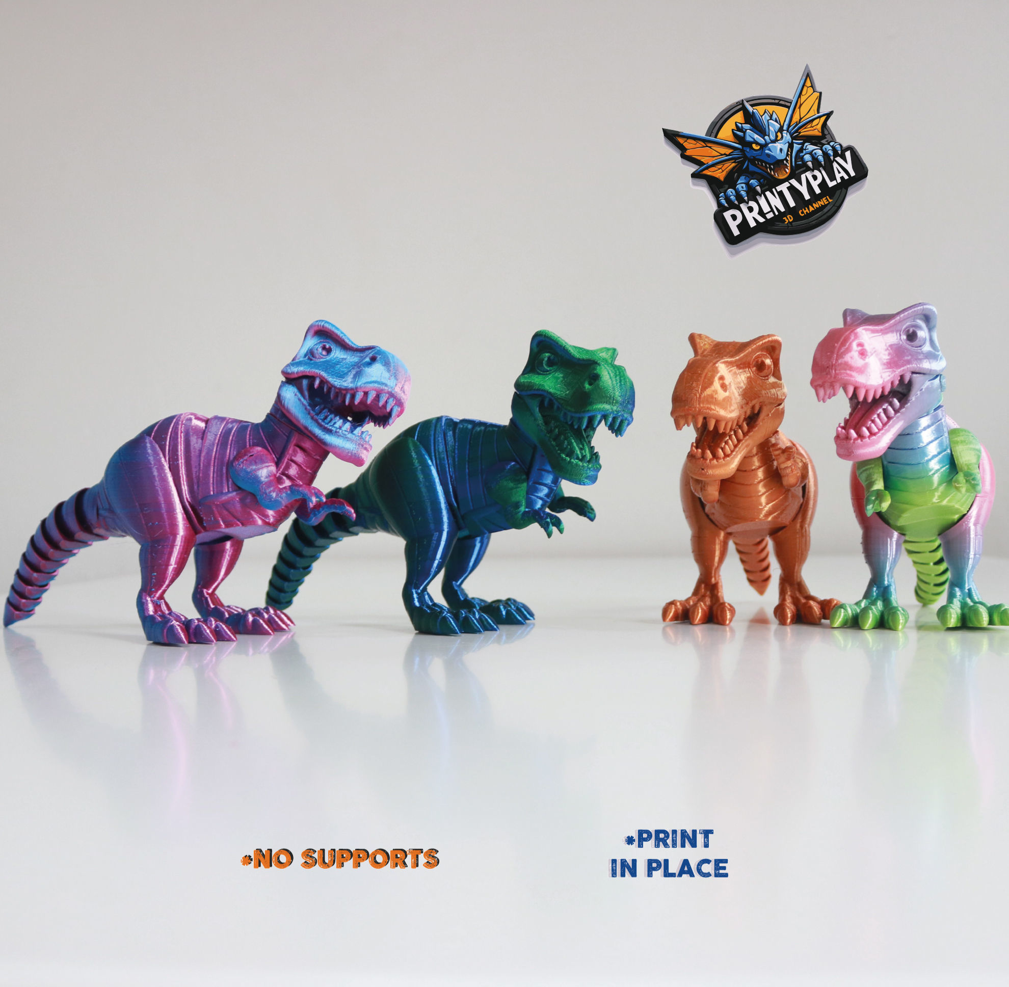 FLEXI TYRANNOSAURUS REX 3D print model_11