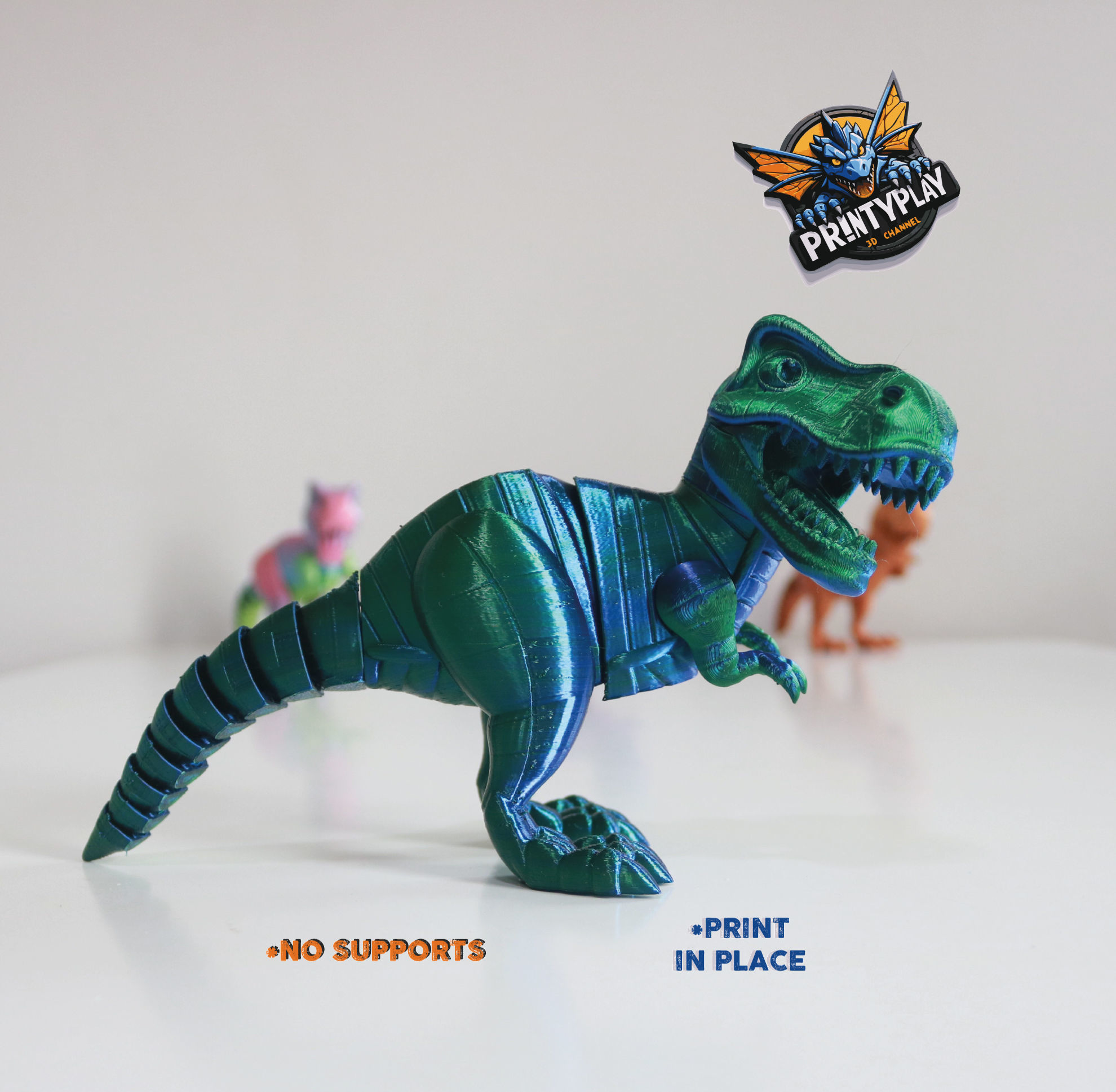 FLEXI TYRANNOSAURUS REX 3D print model_15