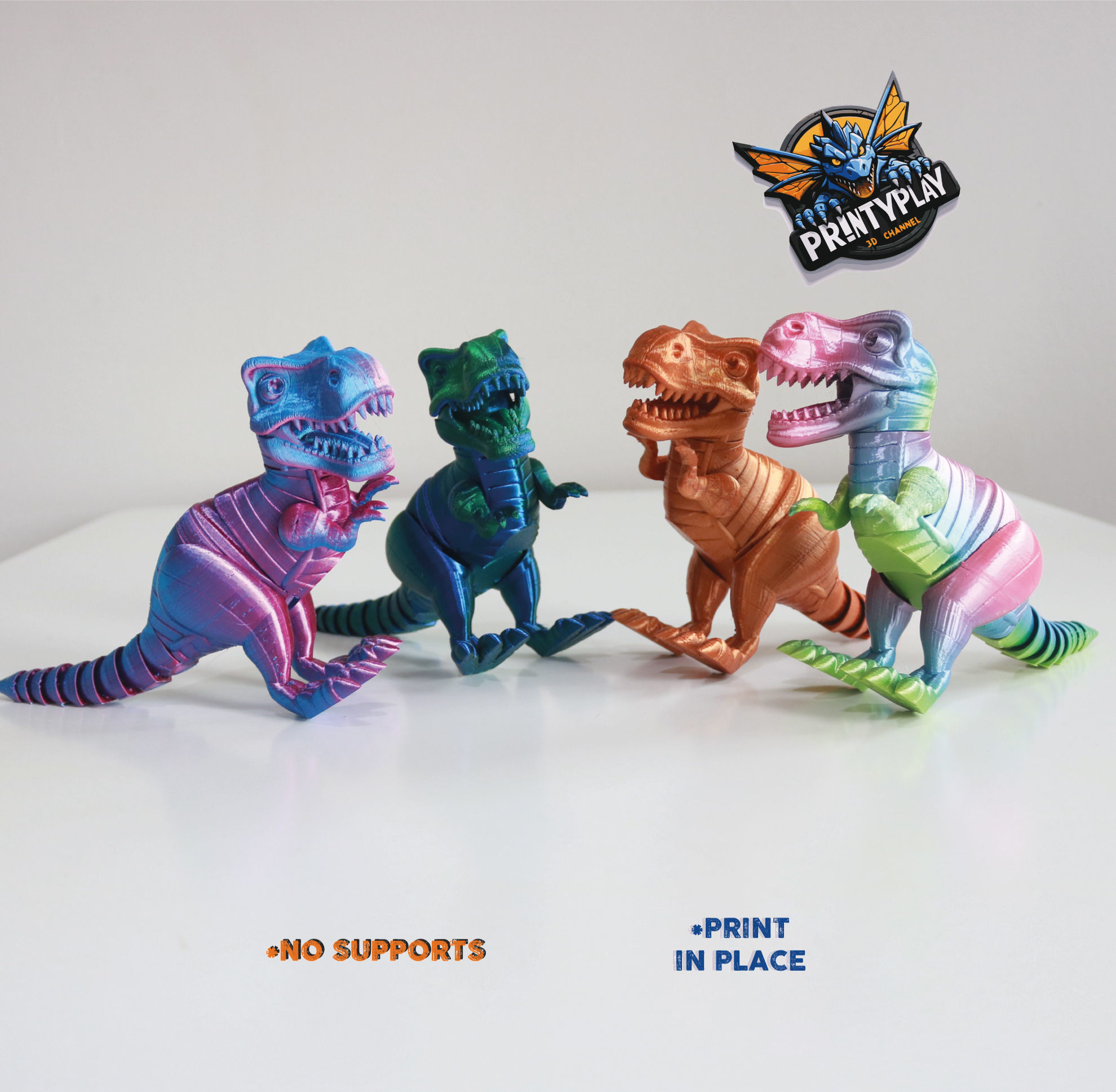 FLEXI TYRANNOSAURUS REX 3D print model_17