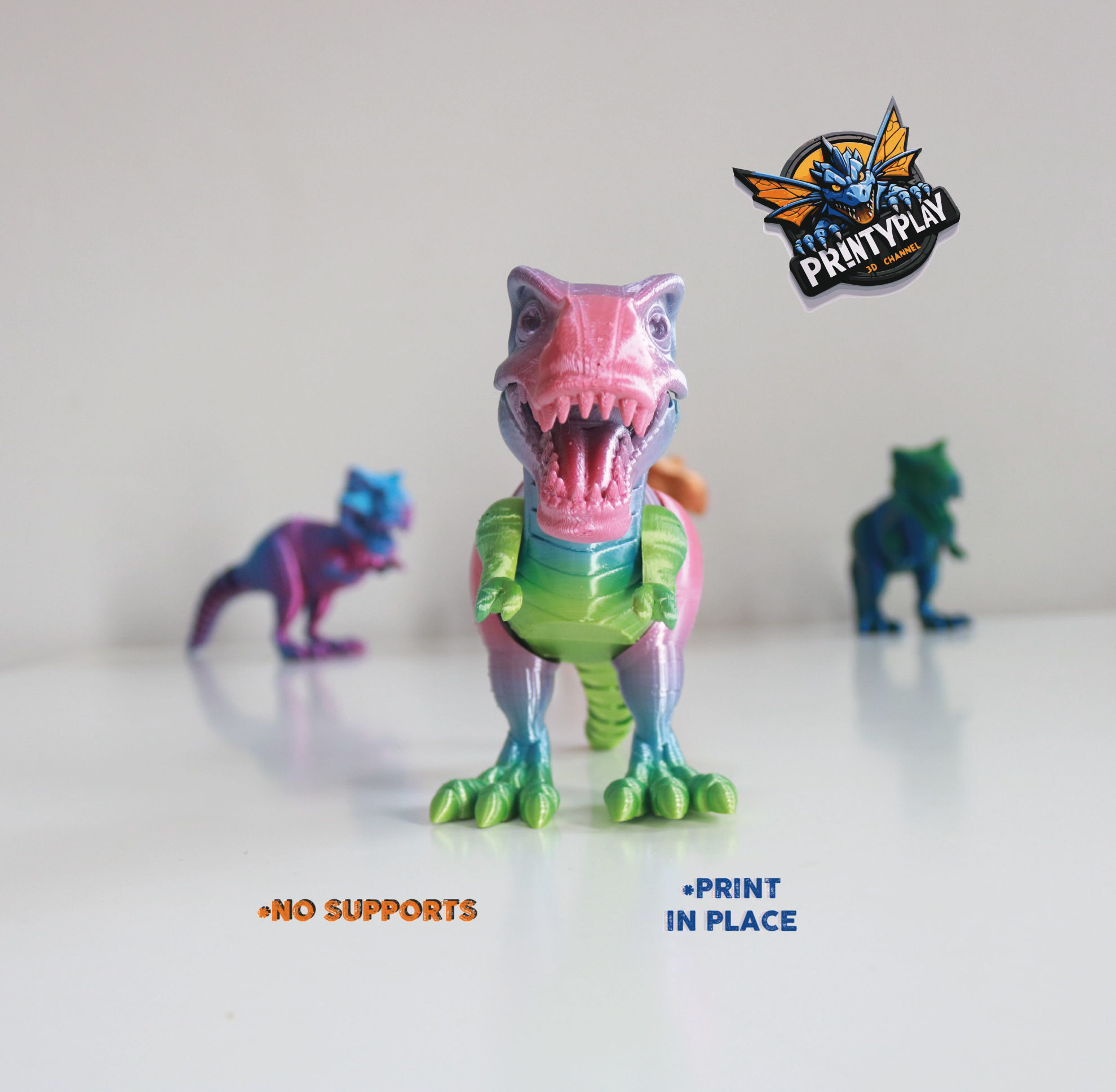 FLEXI TYRANNOSAURUS REX 3D print model_9