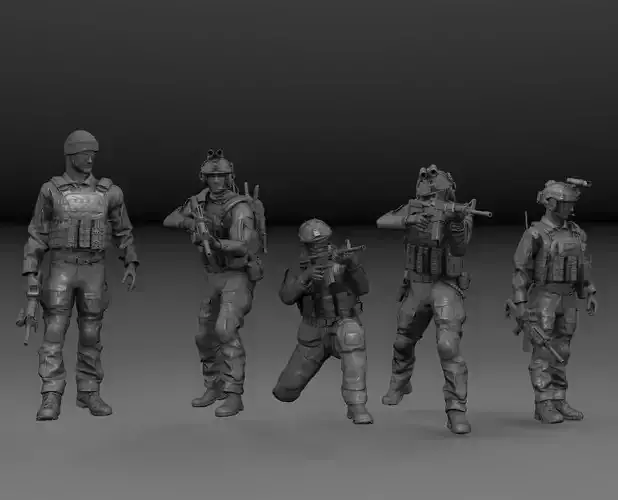 SEALS SPECIAL FORCES SOLDIERS PACK 3D print model