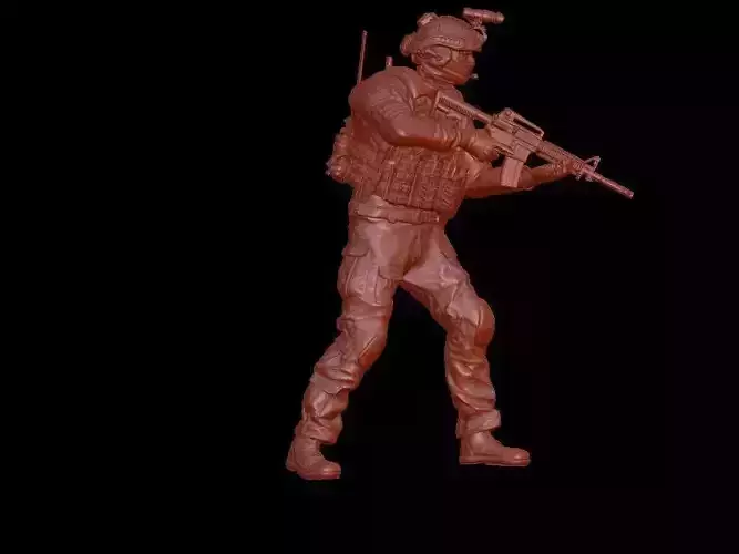 SOLDADO MODERNO FUERZAS ESPECIALES V2 3D print model
