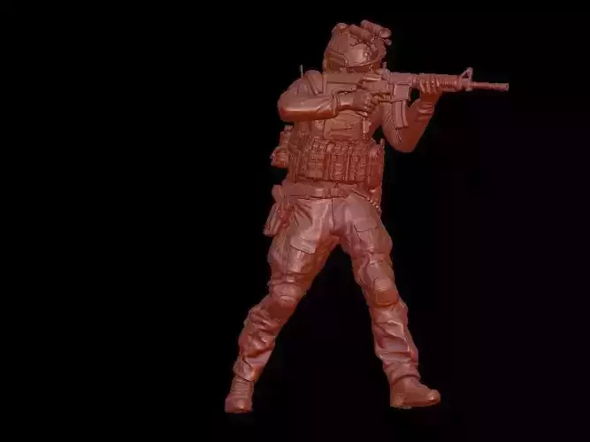 SOLDADO MODERNO FUERZAS ESPECIALES 3D print model