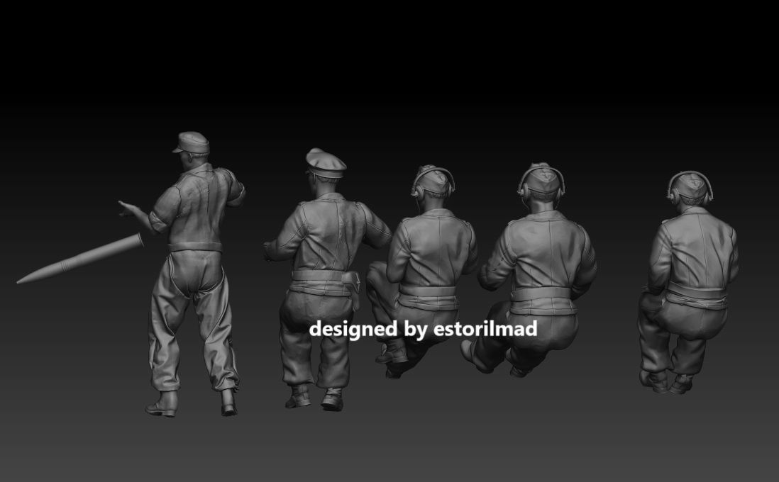 GERMAN TIGER PANZER TANK CREW INTERIOR 3D print model_3