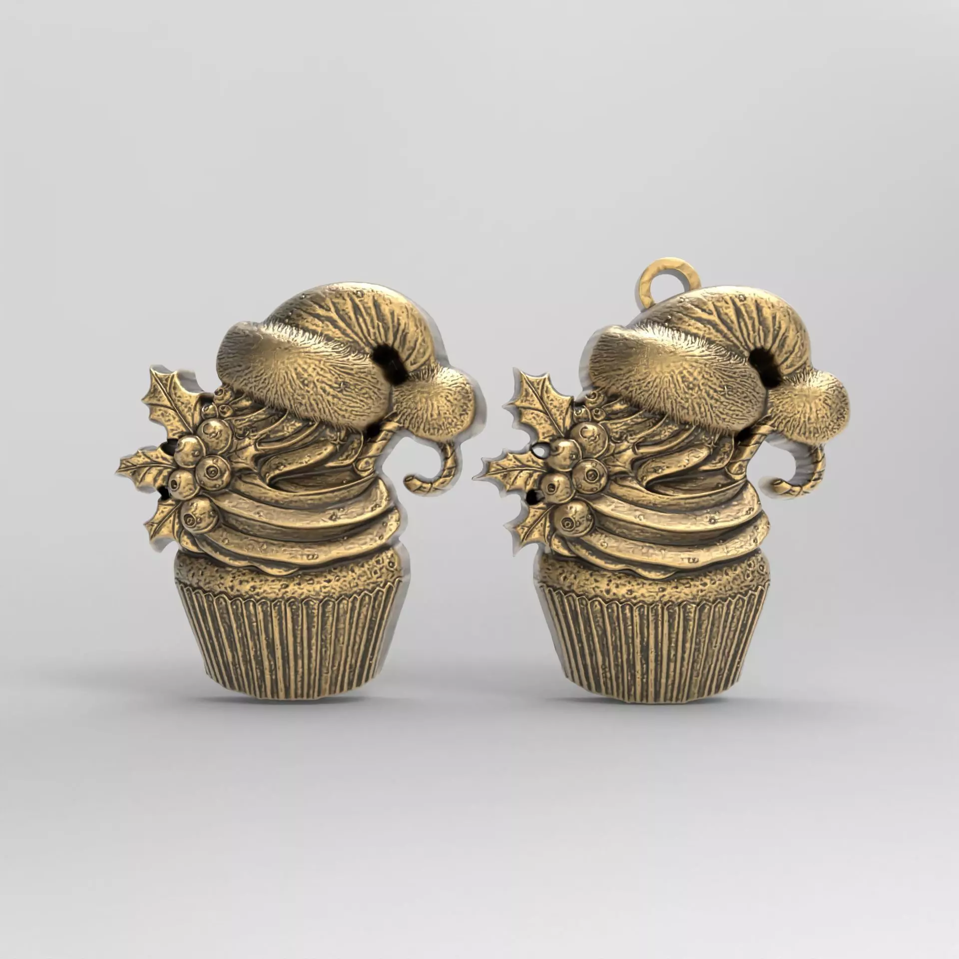 christmas tree cup cake decor 2  3D print model_0