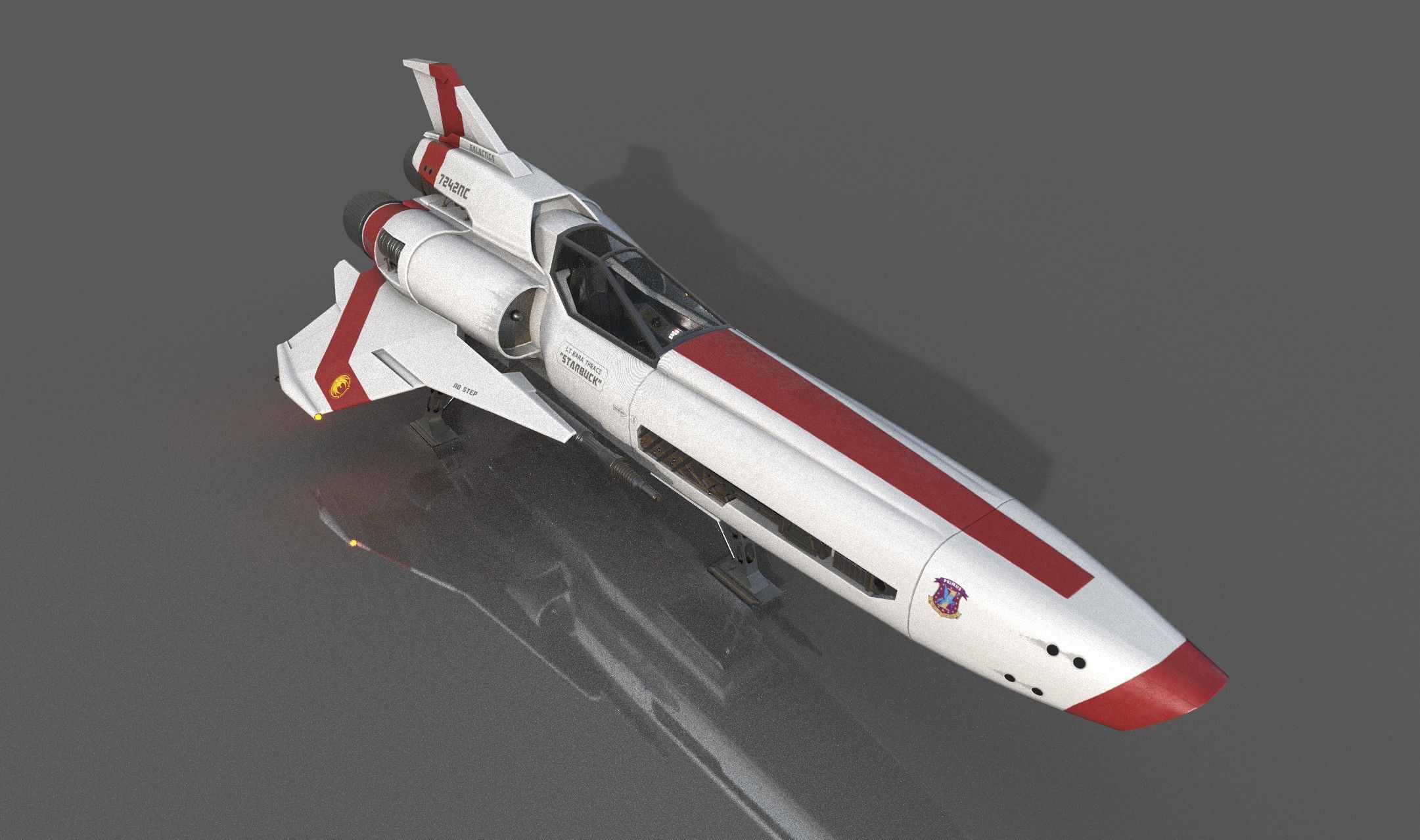 Viper Mk2 fan art Low-poly 3D model_4