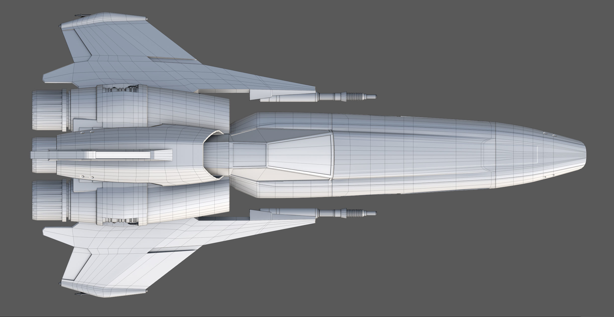 Viper Mk2 fan art Low-poly 3D model_9