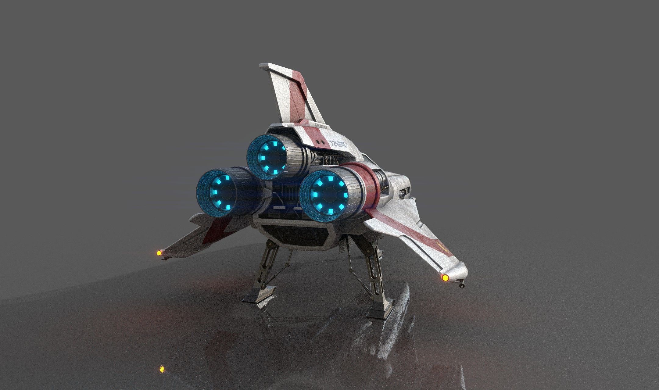 Viper Mk2 fan art Low-poly 3D model_3