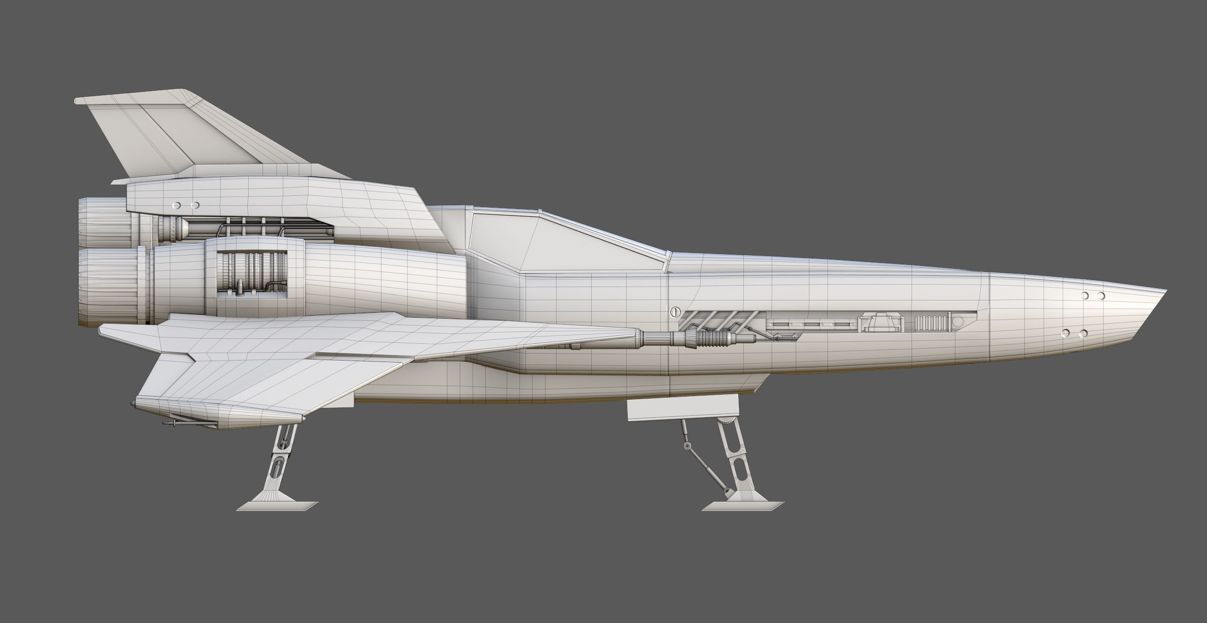 Viper Mk2 fan art Low-poly 3D model_10