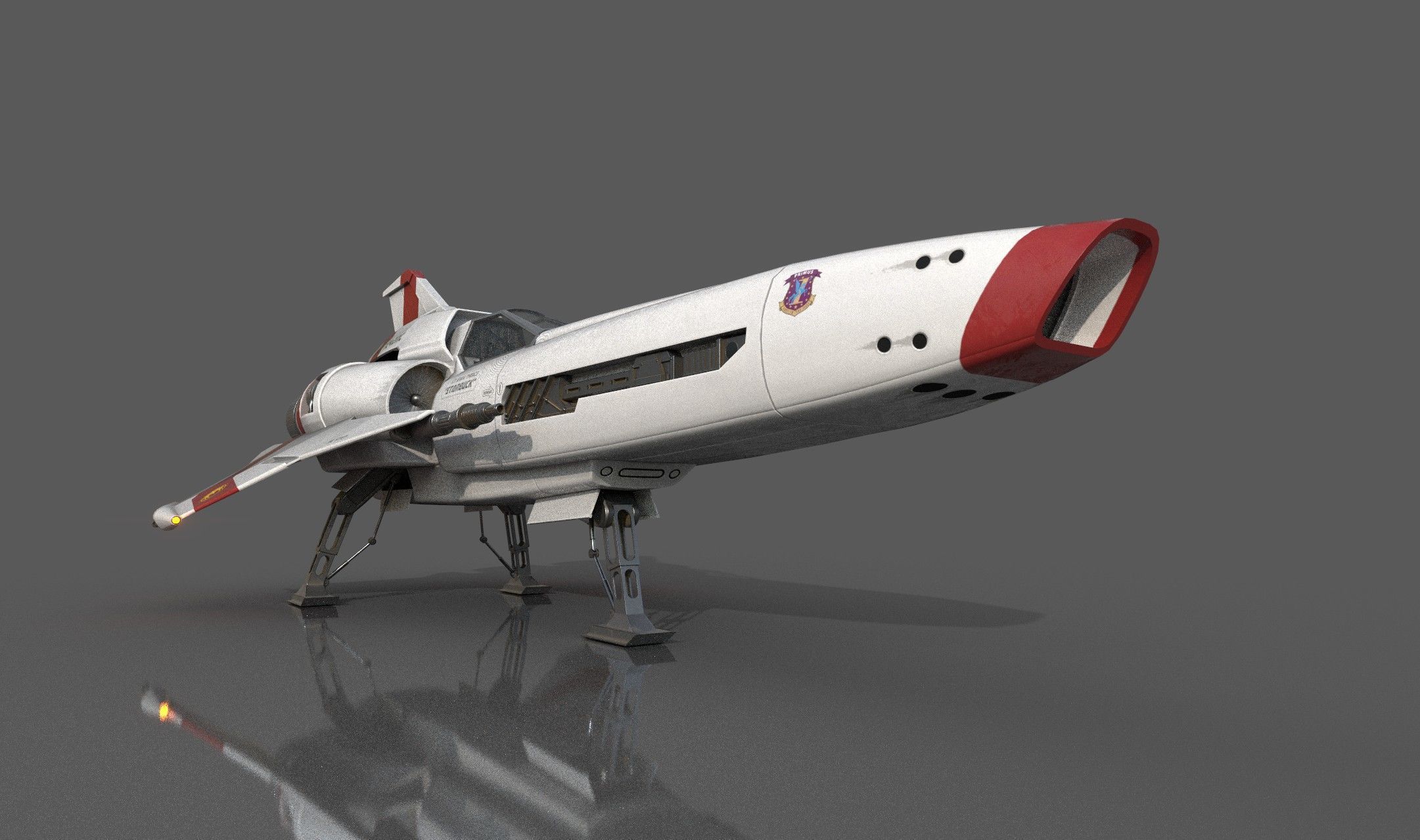 Viper Mk2 fan art Low-poly 3D model_5