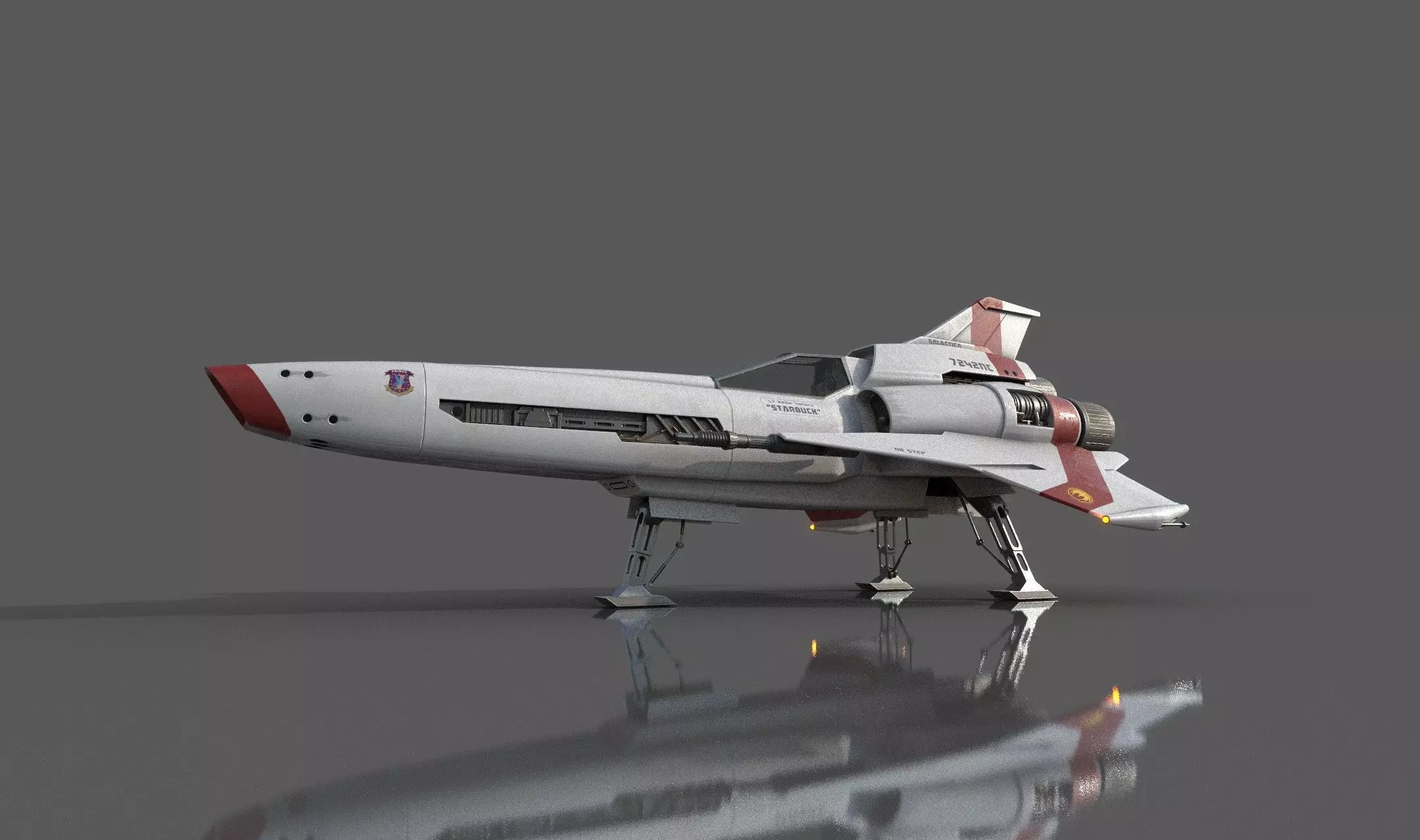 Viper Mk2 fan art Low-poly 3D model_0