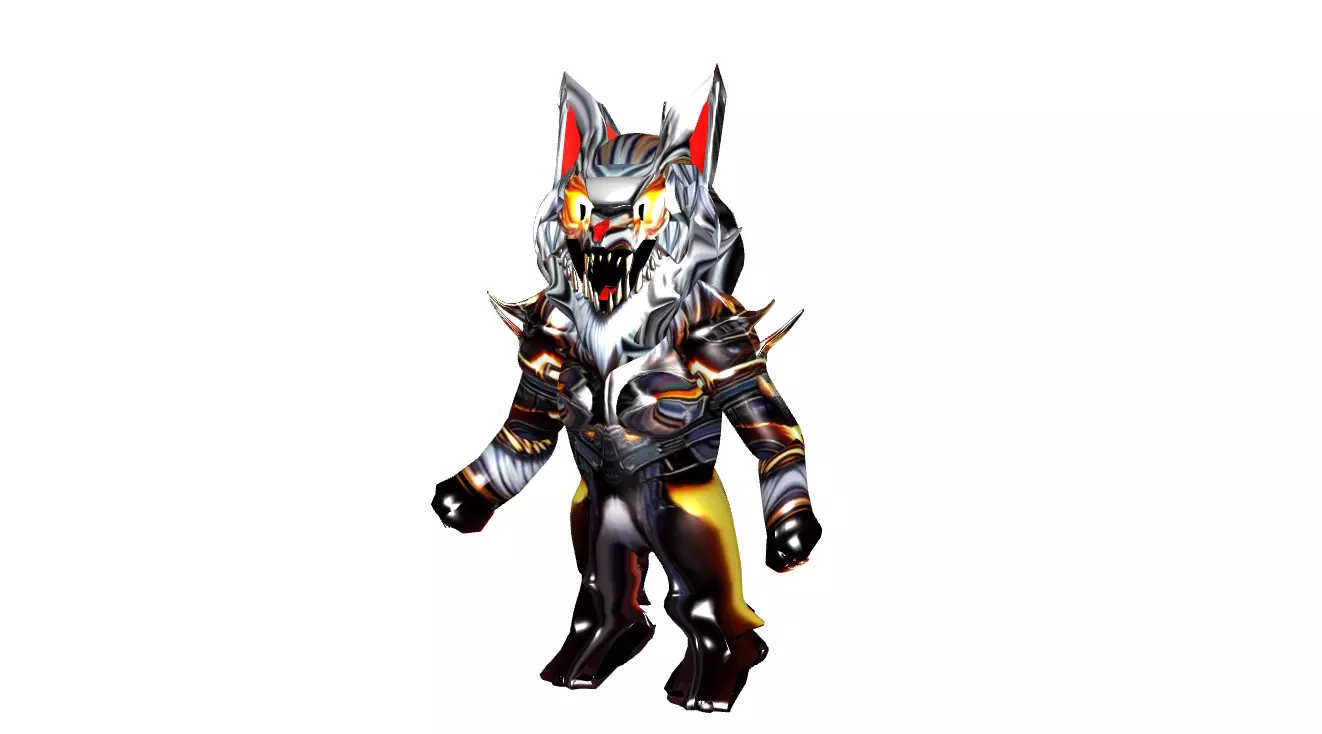 Mesh 2 Cat Cute kitties ANd 2 Devil Set cats 3D model_0