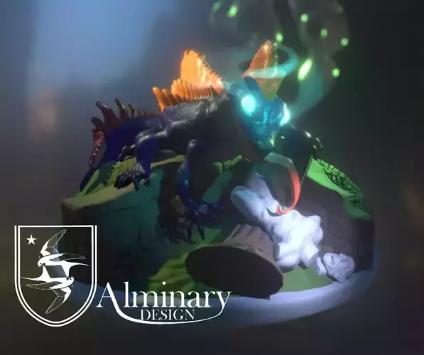 Basilisk - Tabletop Miniature 3D print model