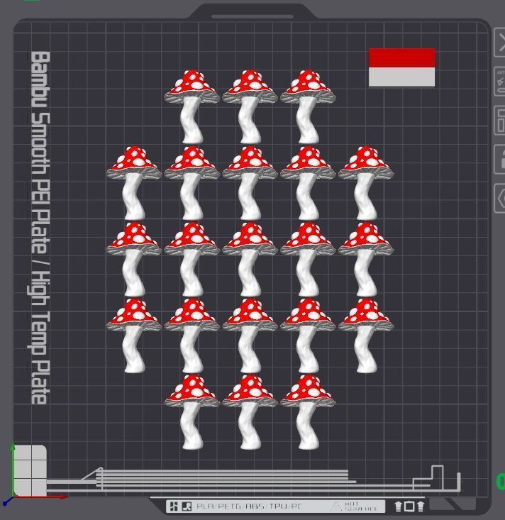 Mushroom Thumb Tack 3D print model_4